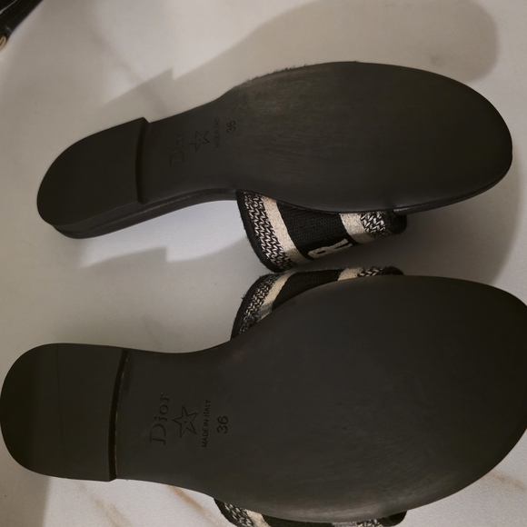 Dior Black and Silver Sandals - Picture 2 of 3